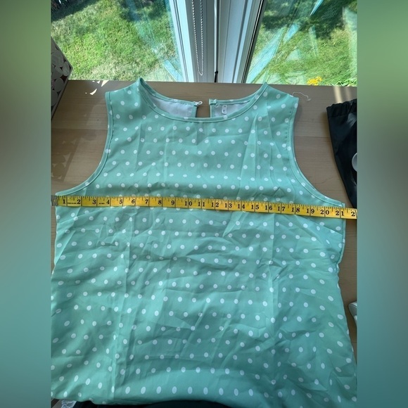 Brand new cute mint polka dot dress Size XL, (0236) - Picture 2 of 8